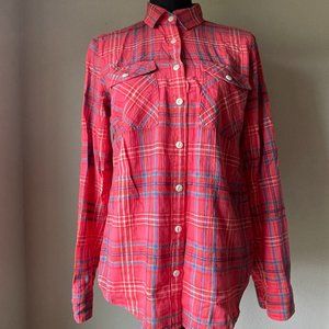 J.CREW Red Plaid Button Down